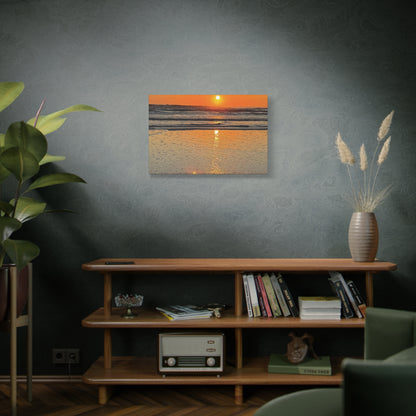 Stunning Sunset Beach Canvas Print, Ocean Decor, Wall Art, Home Decor, Coastal Artwork for Living Room