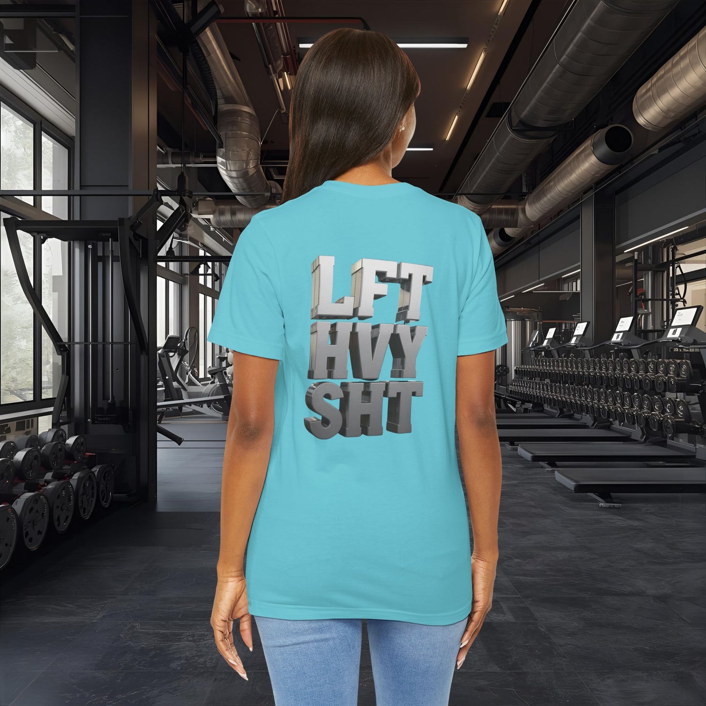 Lift Heavy Shit - LFT HVY SHT - 3D Gym T-Shirt - Bold Weightlifting Tee