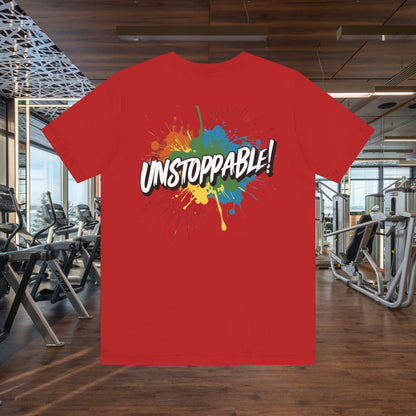 Unstoppable Design Tee - Vintage  Retro  Unisex  Tee - Classic  T-Shirt - Graphic Tee - Casual  Shirt - Short  Sleeve  Shirt