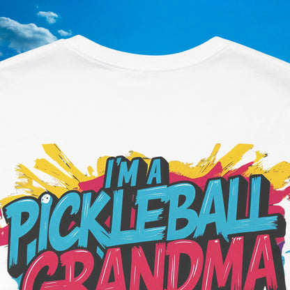 Pickleball Grandma T-Shirt - Way Cooler Than Normal - Funny Jersey Tee - S-2XL