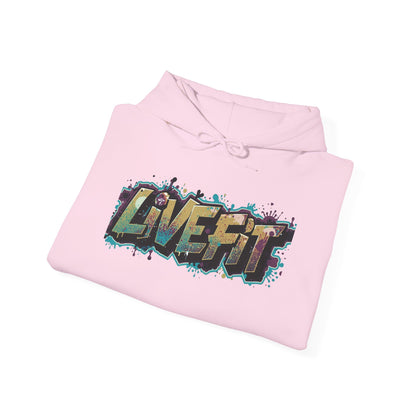 Live Fit Hoodie - Unisex Heavy Blend Sweatshirt - Fitness Enthusiasts -  Gym Wear - Workout Apparel -  Active Lifestyle -  Gift for Him/Her -