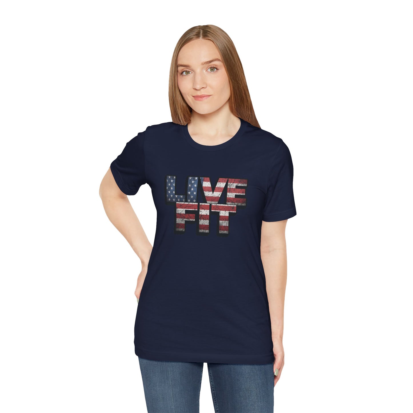 Unisex Graphic Tee - Patriotic Tee - American Flag - Red White Blue - Fitness Shirt - Workout Top - Casual Apparel for Independence Day - XS-4XL -