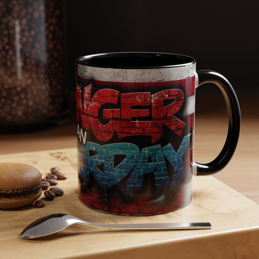 Eye-Catching - Stronger Than Yesterday Coffee Mug - Motivational Coffee Cup - Perfect Gift for Fitness Lovers - Entrepreneurs - &  Daily Inspiration