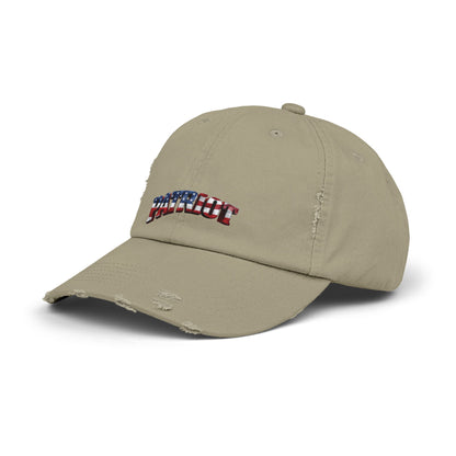 PATRIOT Distressed Dad Hat | American Flag Stars & Stripes Baseball Cap