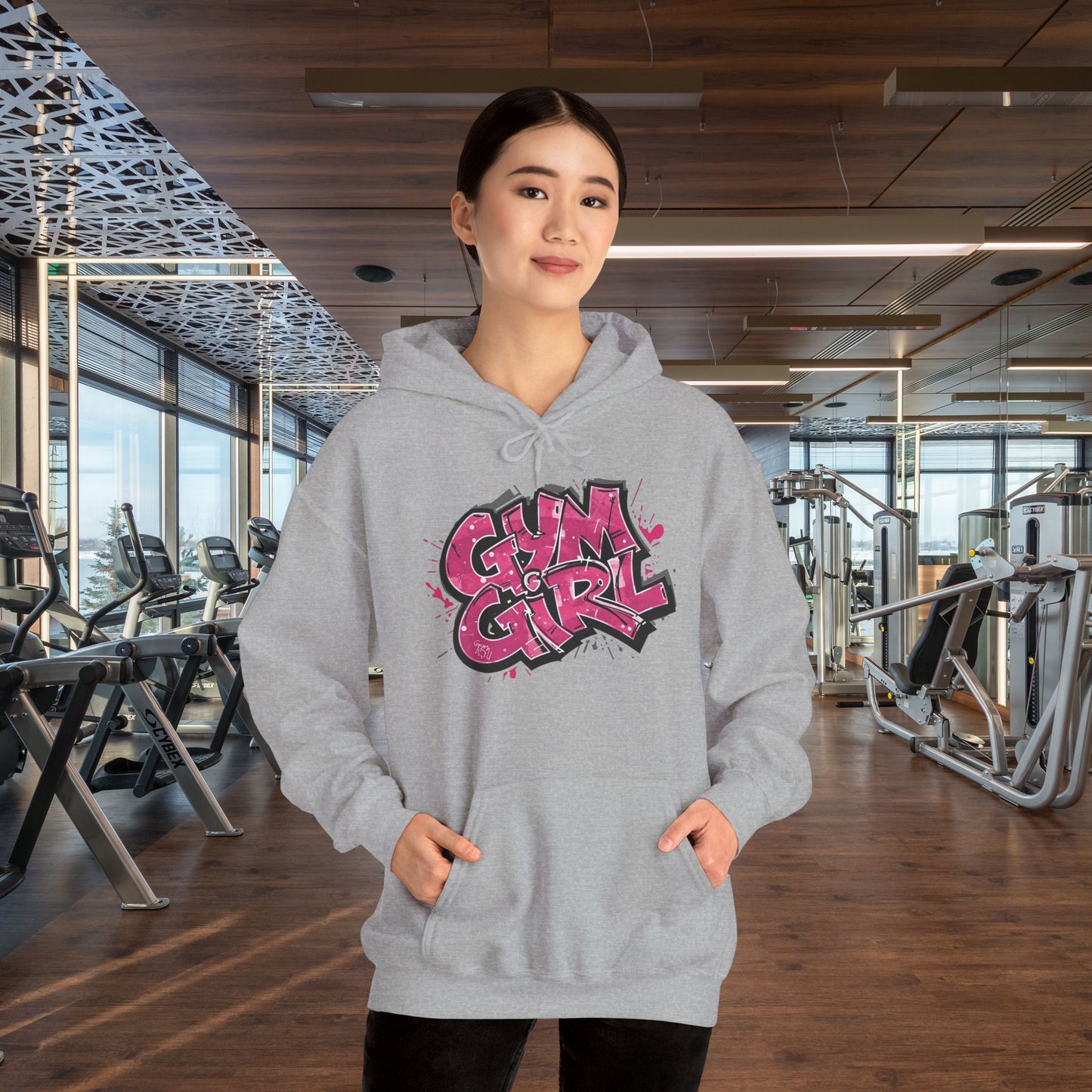 Stylish - Gym Girl Print - Hoodie - S - 5XL - Fitness -