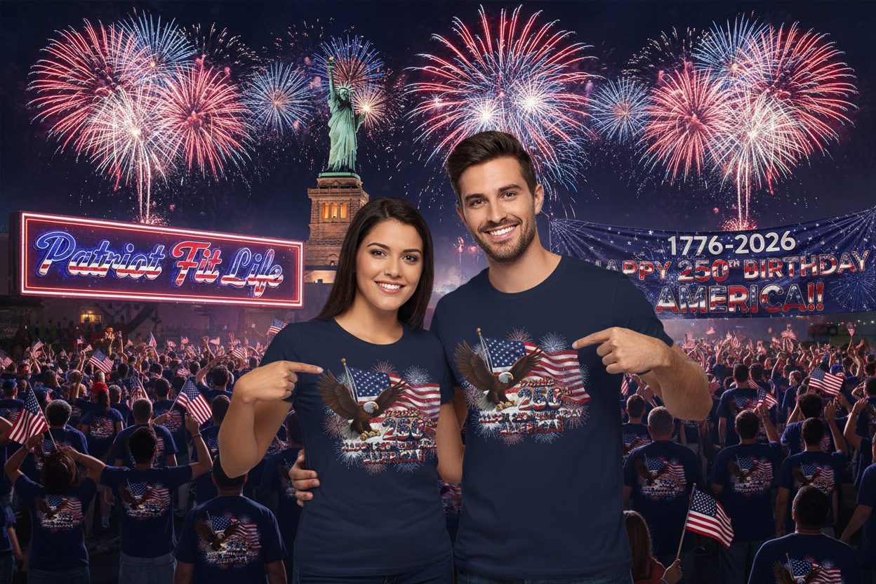American Eagle Flag T-Shirt | Home of the Brave 250th Anniversary Tee
