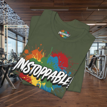 Unstoppable Design Tee - Vintage  Retro  Unisex  Tee - Classic  T-Shirt - Graphic Tee - Casual  Shirt - Short  Sleeve  Shirt