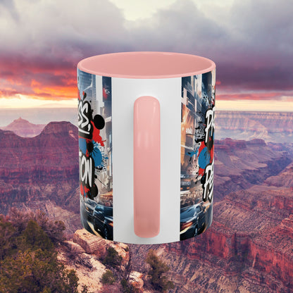 Progress Not Perfection! Graffiti Style Mug - Vibrant Design - 11oz/15oz - 8 Colors