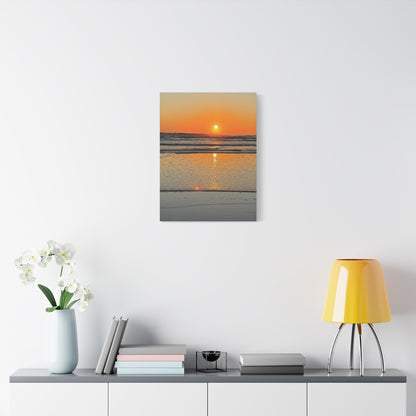 Stunning Sunset Beach Canvas Print, Ocean Decor, Wall Art, Home Decor, Coastal Artwork for Living Room