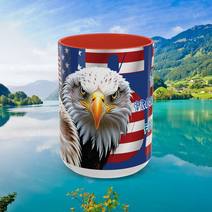 🇺🇸 Eye-Catching  🇺🇸 Patriotic  🇺🇸 Bald Eagle   🇺🇸 Red White & Blue  🇺🇸 USA  🇺🇸 Accent Coffee Mug   🇺🇸🇺🇸 11oz  &  🇺🇸 15oz  🇺🇸 Sizes 🇺🇸 8  Color Options   🇺🇸 Red     🇺🇸 Black    🇺🇸 Light Blue   🇺🇸 Yellow   🇺🇸 Orange   🇺🇸 Navy   🇺🇸 Pink   🇺🇸 Purple
