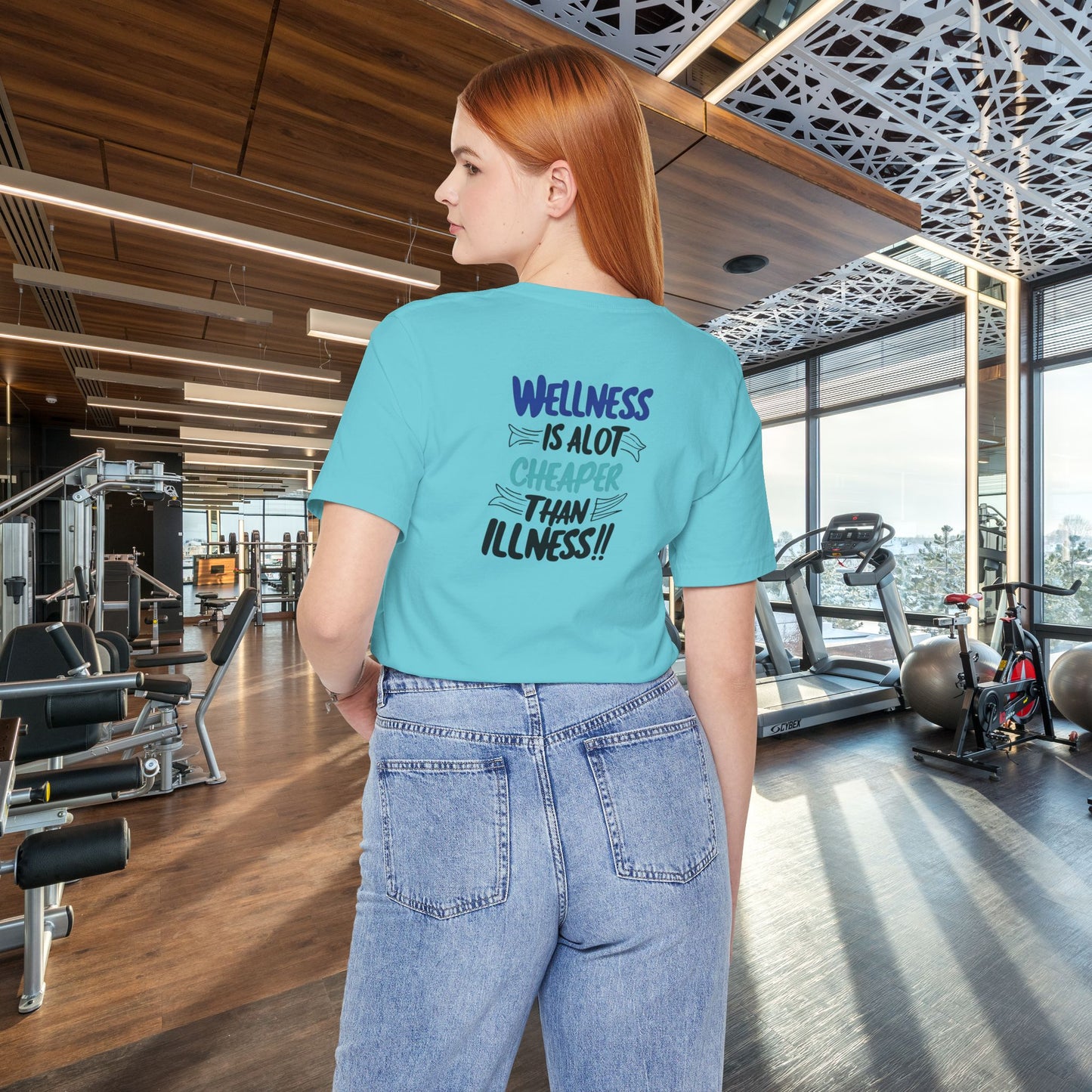 Wellness Awareness Unisex Tee - Wellness Is Alot Cheaper Than Illness!! - Design - S - 3XL - Motivational Health T-Shirt for Self-Care Enthusiasts - Gift for Wellness Events - Positive Vibe Shirt -  [...]