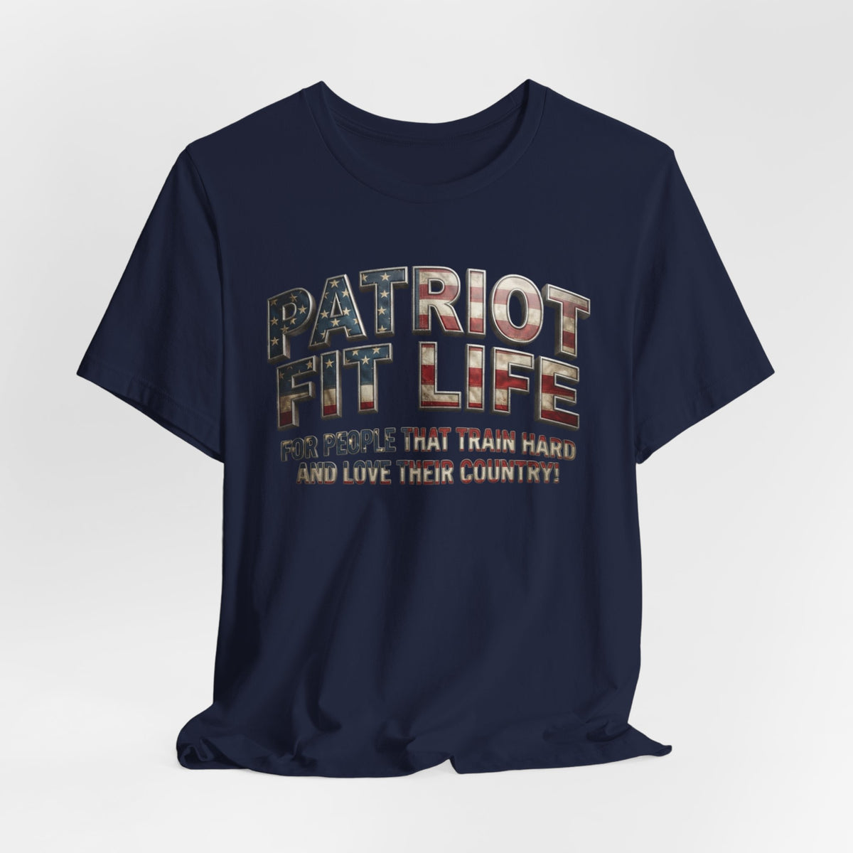 Patriot Fit Life Tee — American Flag Fitness Workout T-Shirt