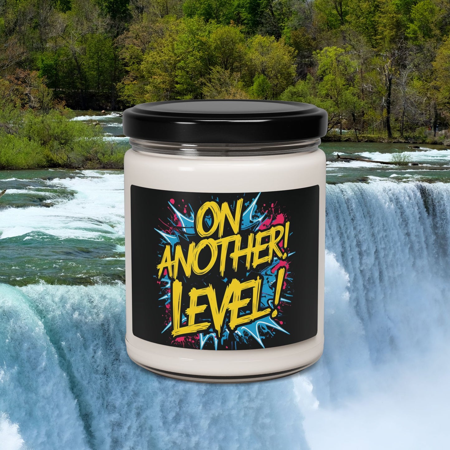 On Another Level! Scented Soy Candle - 9oz - Motivational Fitness Gift - Eco-Friendly Home Decor - 10 Scent Options