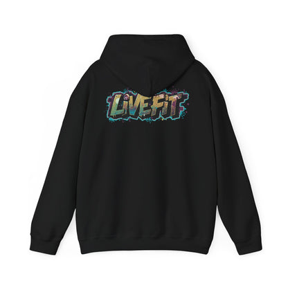 Live Fit Hoodie - Unisex Heavy Blend Sweatshirt - Fitness Enthusiasts -  Gym Wear - Workout Apparel -  Active Lifestyle -  Gift for Him/Her -