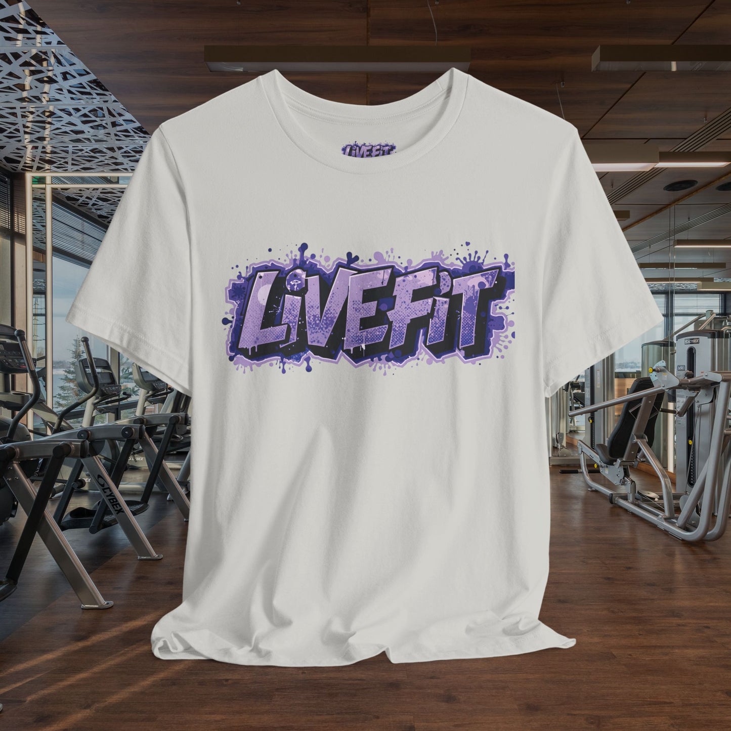 Live Fit Unisex Tee -  Fitness Shirt -  Motivational Graphic Tee -  Workout Apparel -  Casual Wear -  Gift for Gym Lovers -  Active Lifestyle -