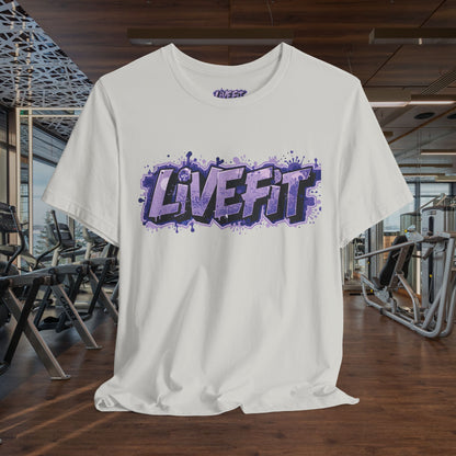 Live Fit Unisex Tee -  Fitness Shirt -  Motivational Graphic Tee -  Workout Apparel -  Casual Wear -  Gift for Gym Lovers -  Active Lifestyle -