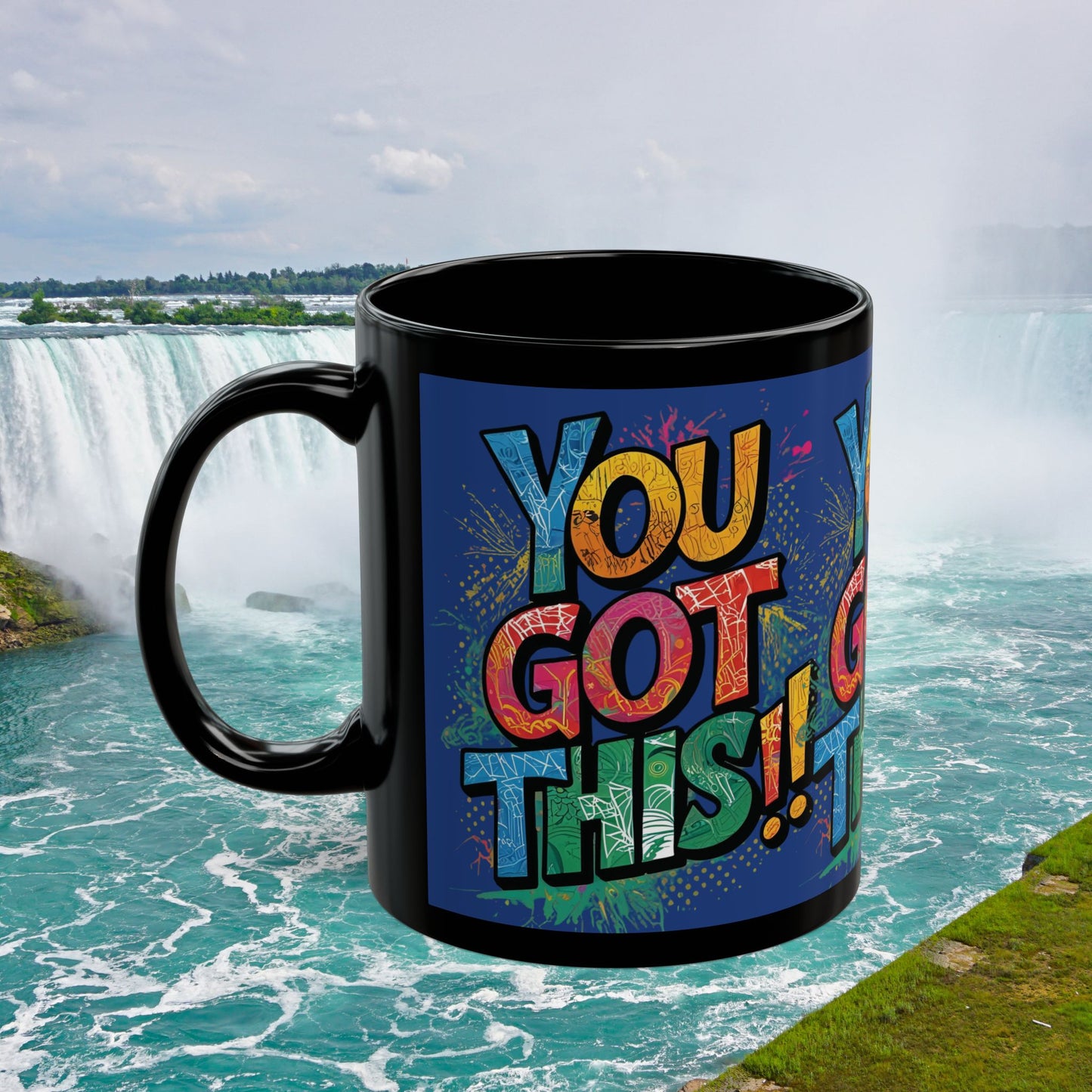 You Got This! Motivational Black Mug - Gym Lover Gift - 11oz/15oz