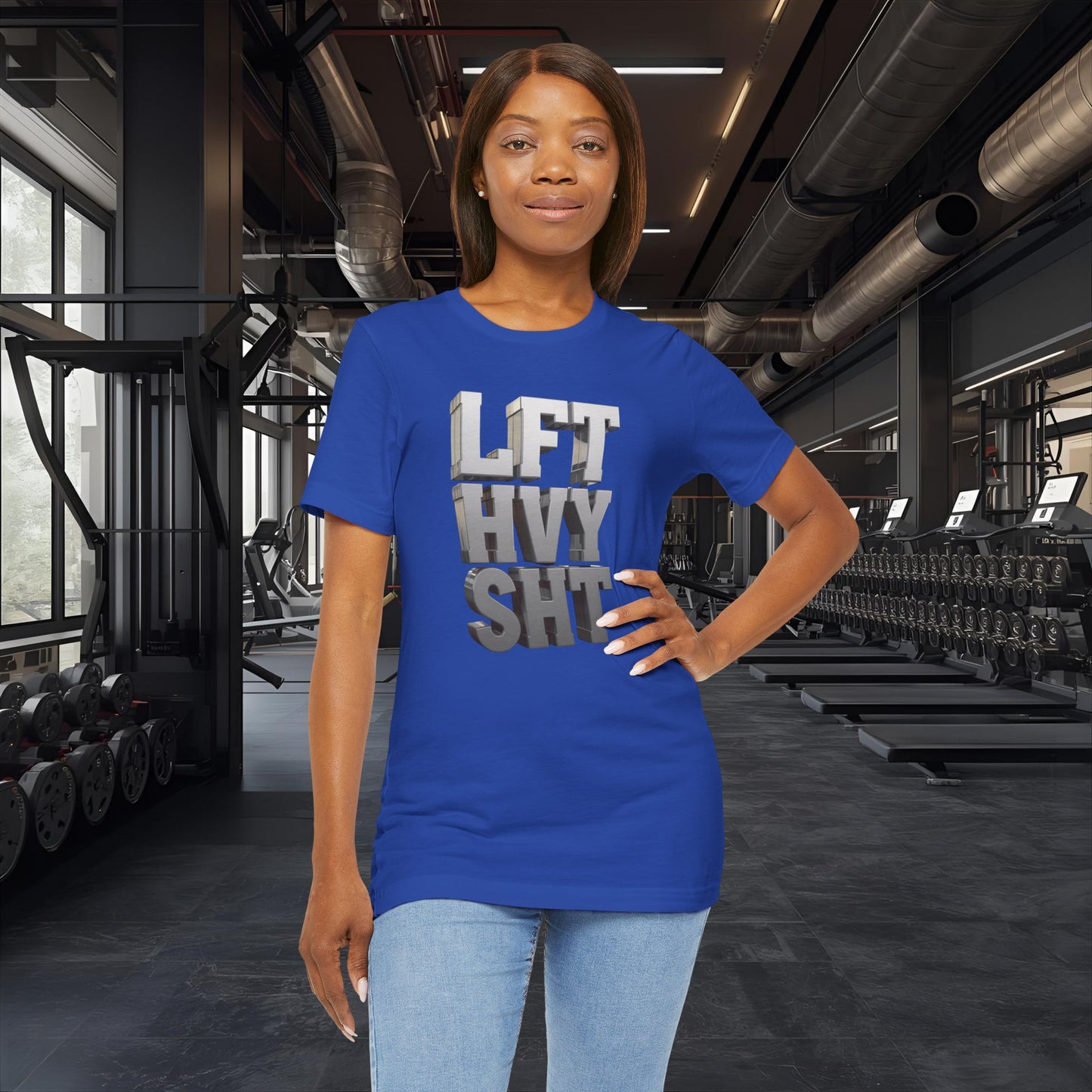Lift Heavy Shit - LFT HVY SHT - 3D Gym T-Shirt - Bold Weightlifting Tee