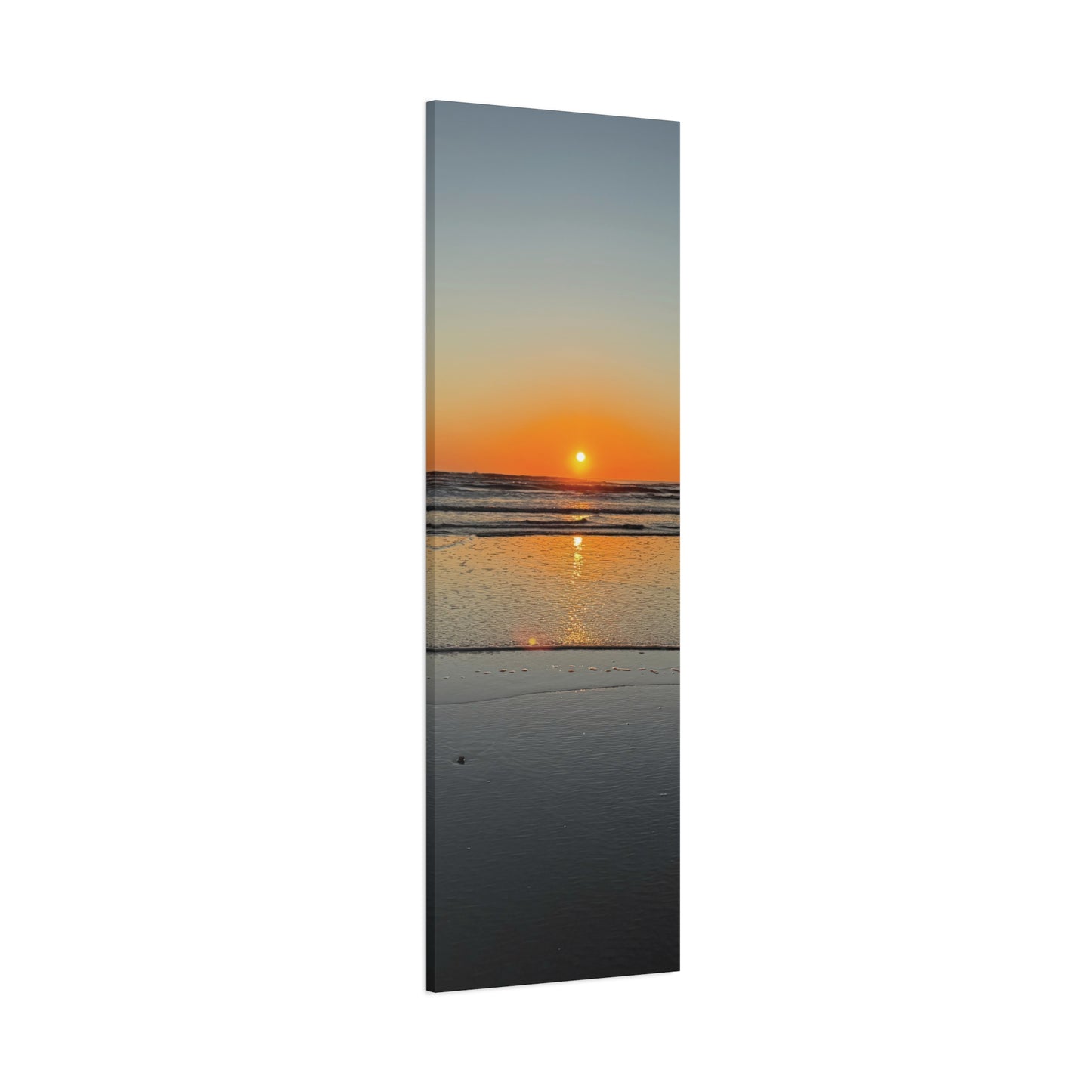 Stunning Sunset Beach Canvas Print, Ocean Decor, Wall Art, Home Decor, Coastal Artwork for Living Room