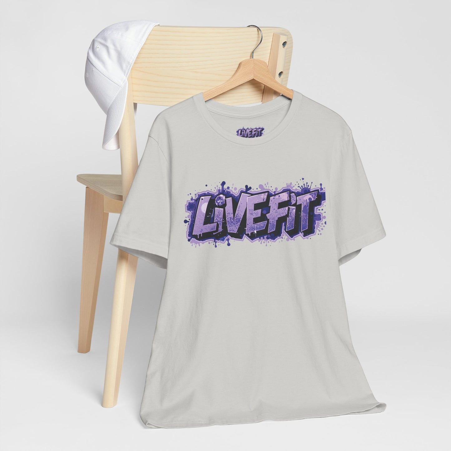 Live Fit Unisex Tee -  Fitness Shirt -  Motivational Graphic Tee -  Workout Apparel -  Casual Wear -  Gift for Gym Lovers -  Active Lifestyle -