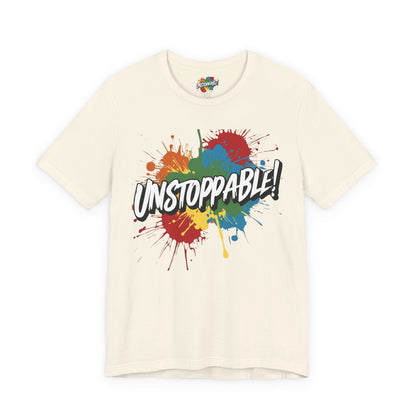 Unstoppable Design Tee - Vintage  Retro  Unisex  Tee - Classic  T-Shirt - Graphic Tee - Casual  Shirt - Short  Sleeve  Shirt