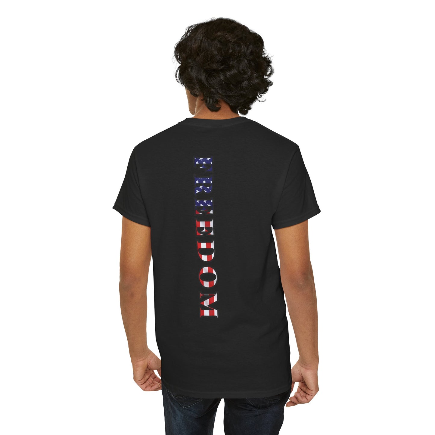 Freedom Patriotic T-Shirt - Red White Blue - American Flag Tee - Unisex S-5XL