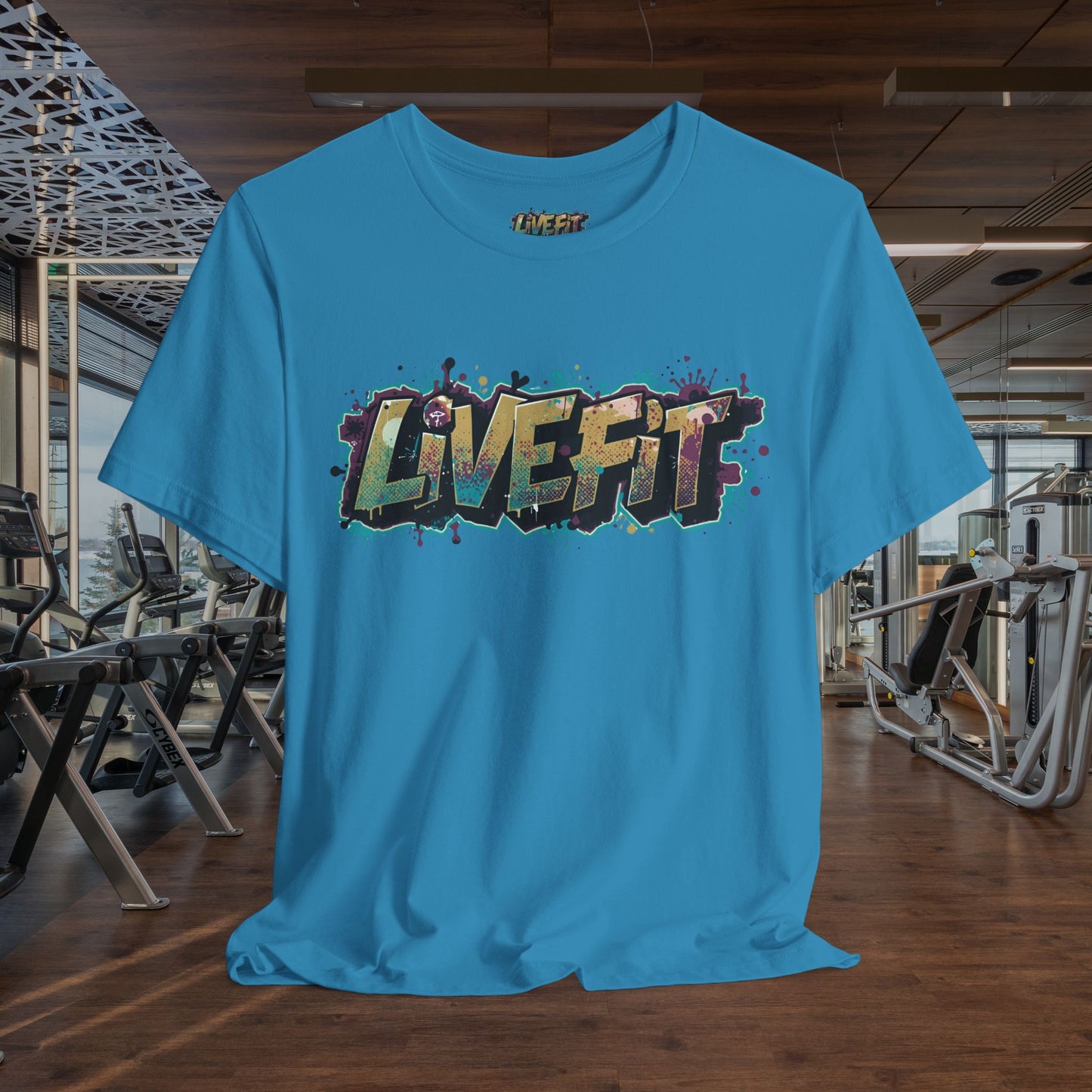 LIVE FIT Graphic Fitness Tee - Motivational Workout Apparel