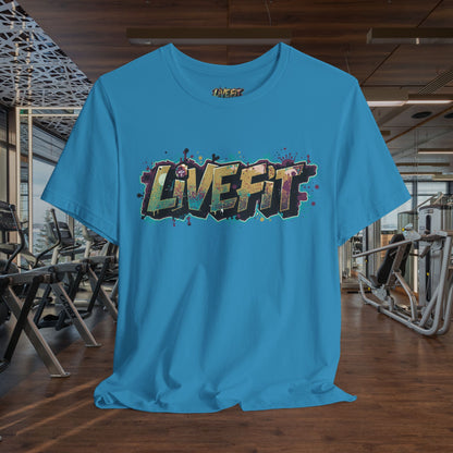 LIVE FIT Graphic Fitness Tee - Motivational Workout Apparel