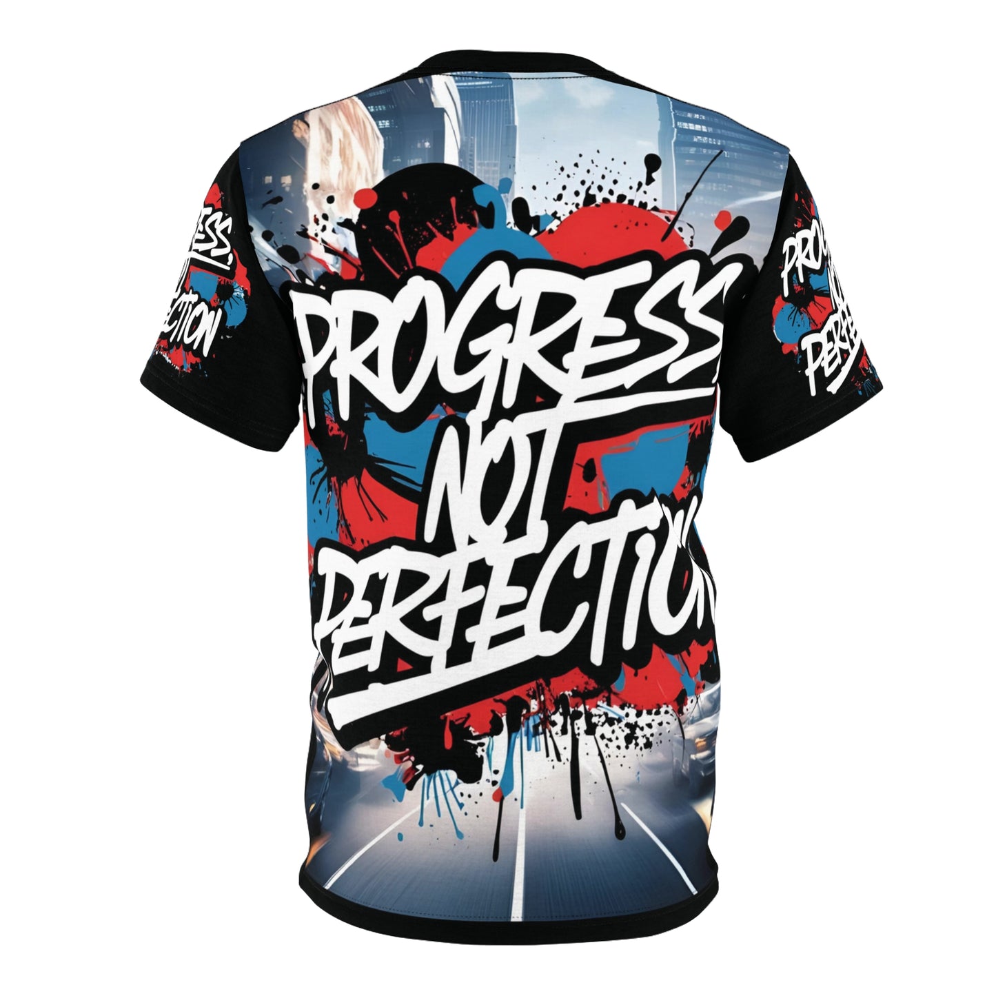 💥 Progress Not Perfection  💥  Stylish   Print  💥  Unisex Graphic Tee 💥  Bold Street Art Design 💥   Motivational Style  💥  Sizes  US  S-3XL  💥