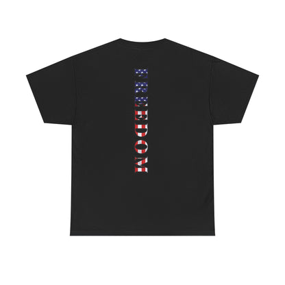 Freedom Patriotic T-Shirt - Red White Blue - American Flag Tee - Unisex S-5XL
