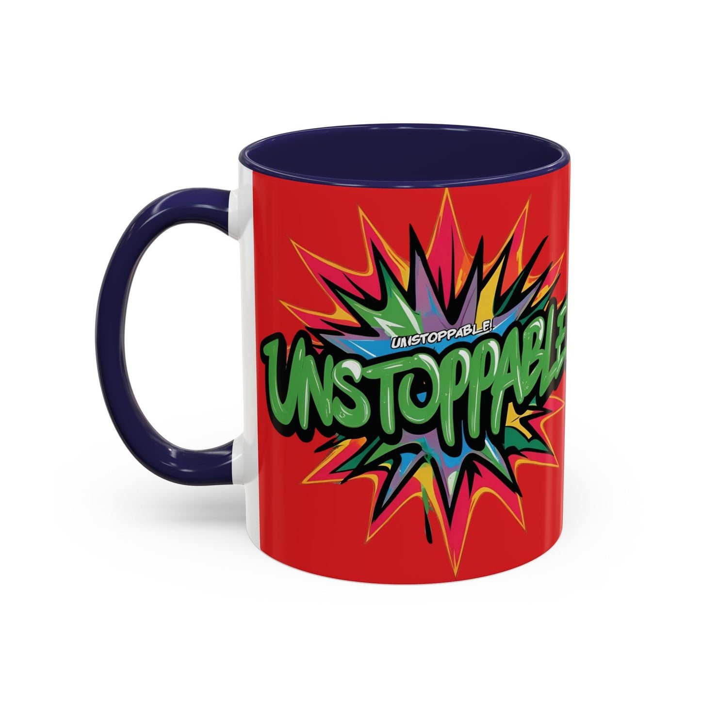 Unstoppable! Motivational Mug - Vibrant Red Design - 11oz/15oz