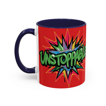 Unstoppable! Motivational Mug - Vibrant Red Design - 11oz/15oz