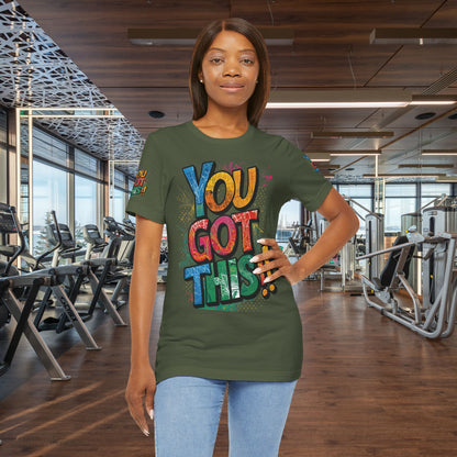 💥 Inspirational  💥  Uplifting  💥 Unisex  Jersey  T-Shirt  💥  You  Got  This!   💥 Motivational  💥 T-Shirts  for  Fitness 💥 &  Everyday  Wear 💥  Sizes   XS - 4XL 💥 Birthday  Gift 💥 17  Different  Colors  to  Choose  From  💥