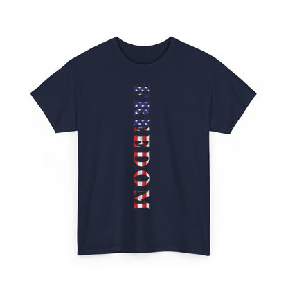 Freedom Patriotic T-Shirt - Red White Blue - American Flag Tee - Unisex S-5XL