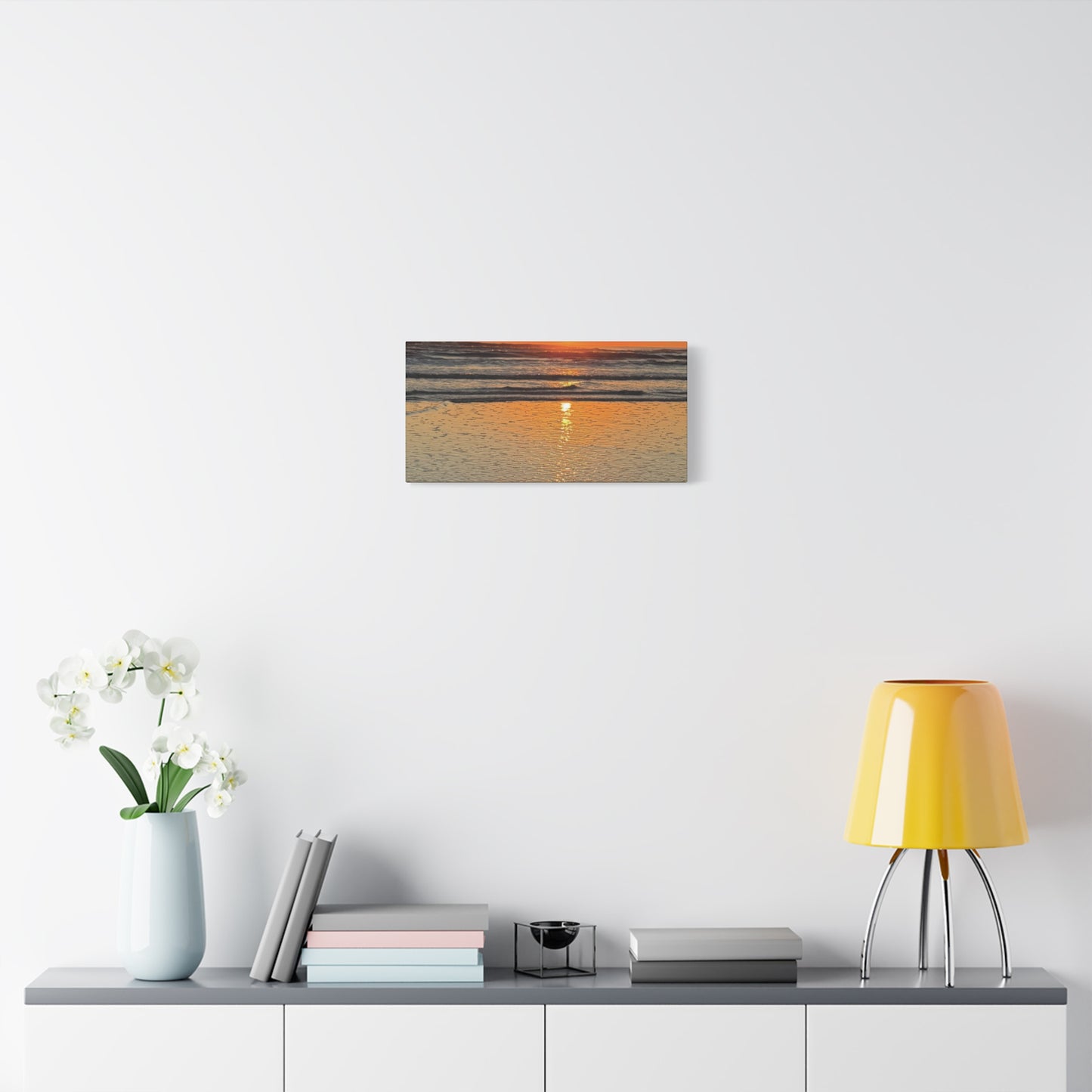 Stunning Sunset Beach Canvas Print, Ocean Decor, Wall Art, Home Decor, Coastal Artwork for Living Room