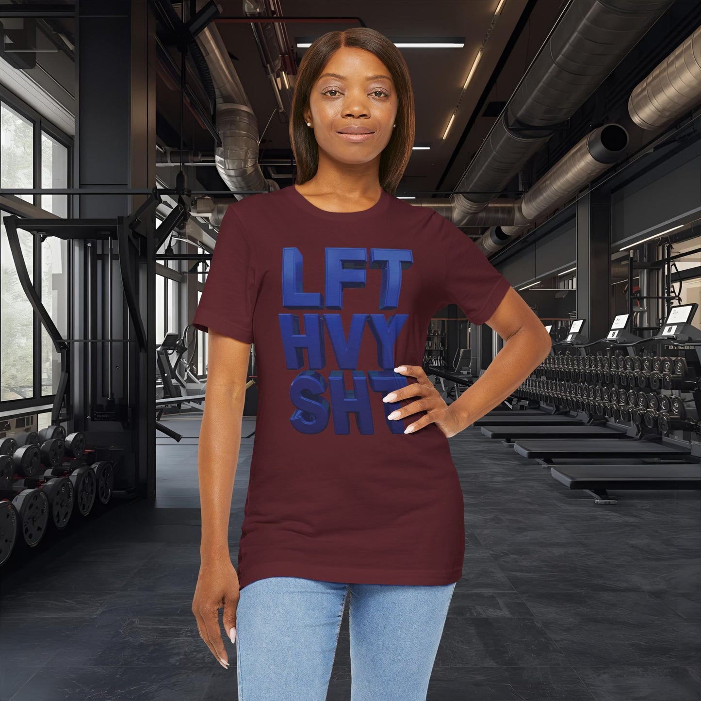 LFT HVY SHT - Lift Heavy Shit - Bold 3D Gym Tee - Fitness