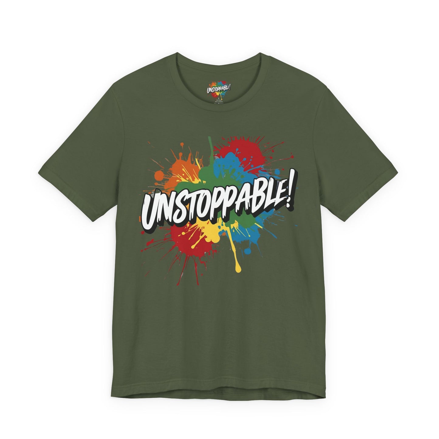 Unstoppable Design Tee - Vintage  Retro  Unisex  Tee - Classic  T-Shirt - Graphic Tee - Casual  Shirt - Short  Sleeve  Shirt