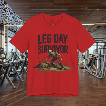 Leg Day Survivor Tee, Fitness Shirt, Workout Apparel, Gym Gift, Unisex Graphic Tee