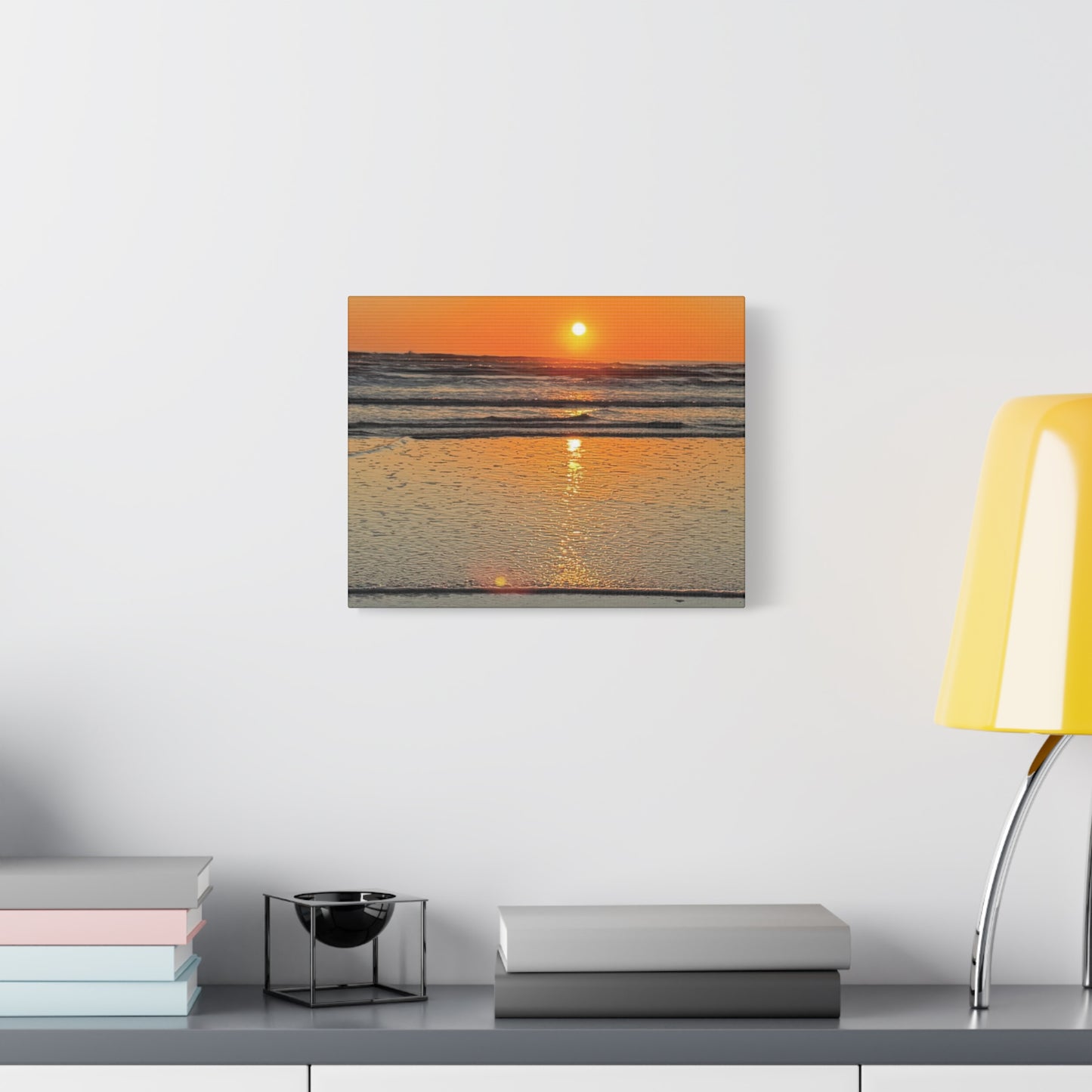 Stunning Sunset Beach Canvas Print, Ocean Decor, Wall Art, Home Decor, Coastal Artwork for Living Room