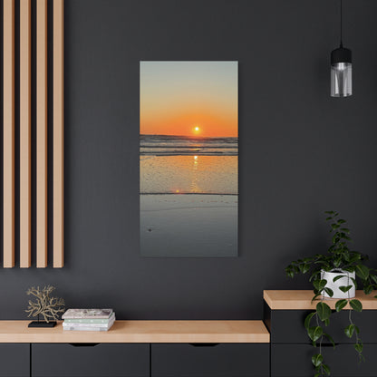 Stunning Sunset Beach Canvas Print, Ocean Decor, Wall Art, Home Decor, Coastal Artwork for Living Room