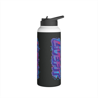 Live Fit Stainless Steel Water Bottle - Gym Bottle - Fitness Gift -  Sports Hydration - Eco-Friendly Water Container - Workout Accessory -  [...]