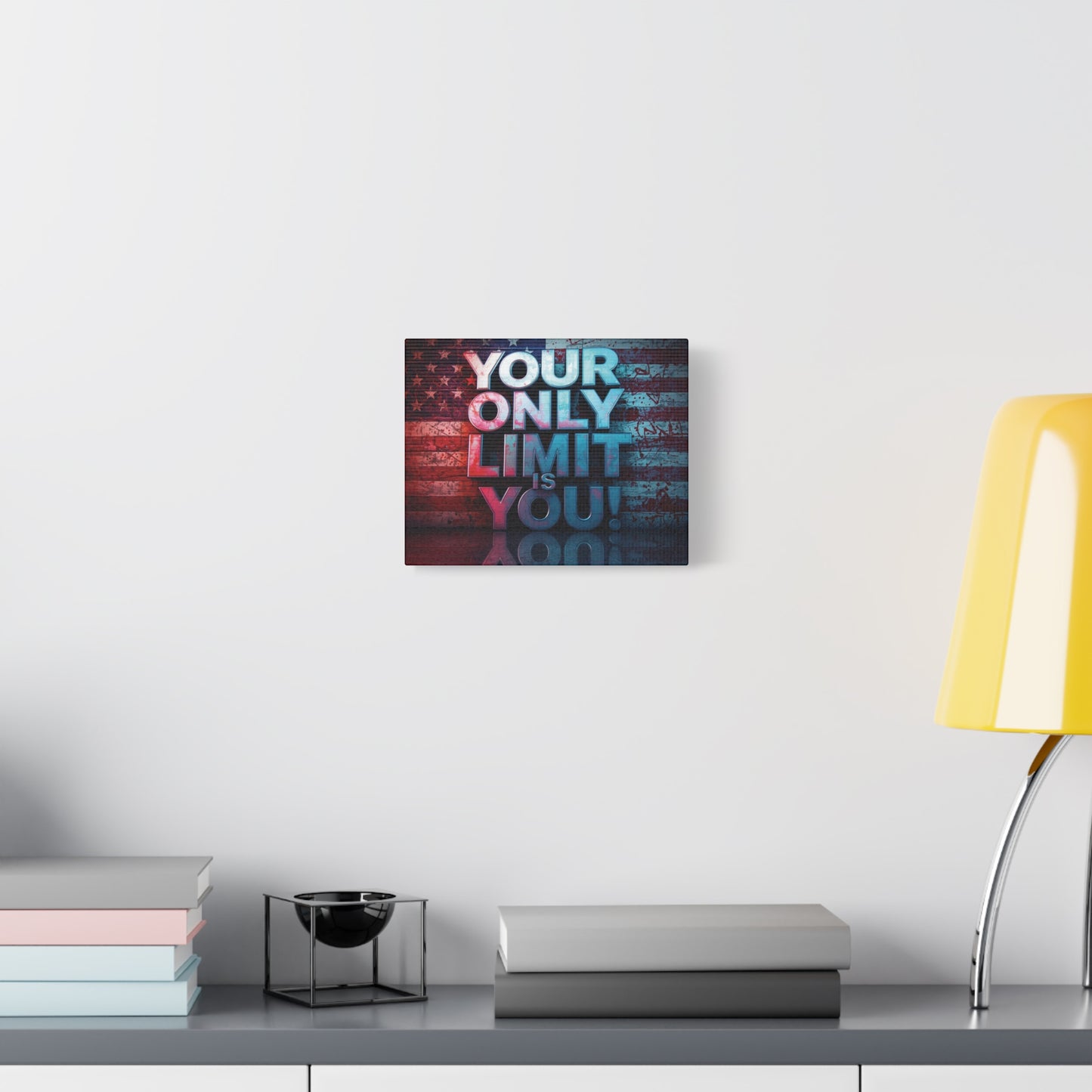 Motivational Wall Art Canvas, Your Only Limit Is You! Inspirational Decor for Home Office, Inspirational Gift, American Flag, Limitless Living, Personal [...]