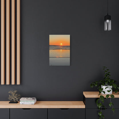 Stunning Sunset Beach Canvas Print, Ocean Decor, Wall Art, Home Decor, Coastal Artwork for Living Room