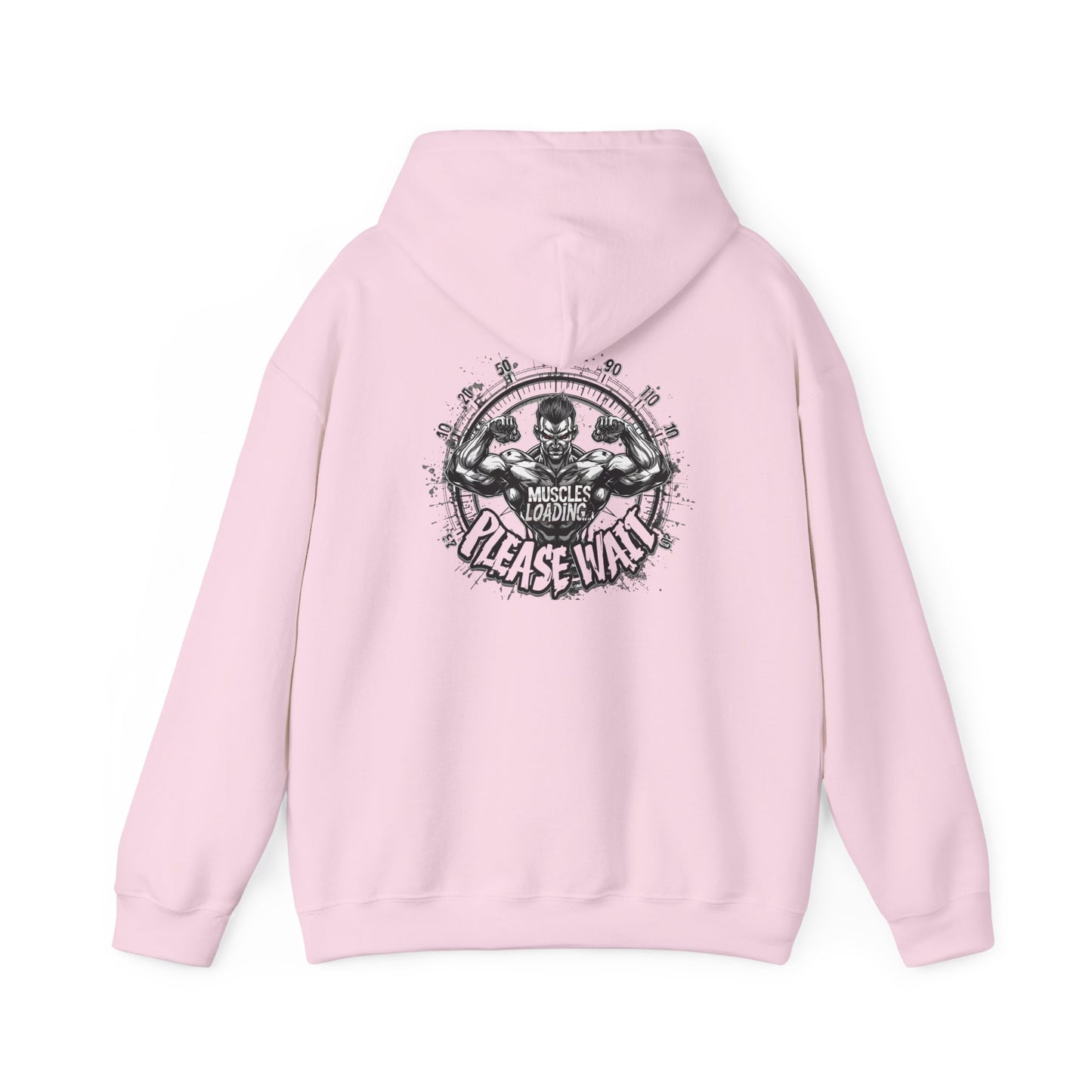 Unisex - Muscles Loading…Please Wait - Heavy Blend™ Hooded Sweatshirt - Motivational Fitness Hoodie - Workout Sweatshirt - Gym Apparel - Inspirational Gift - Holiday Gift