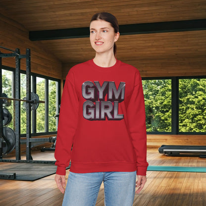 Gym Girl Crewneck Sweatshirt - Stylish Fitness Apparel - Women's Workout Sweatshirt - S-4XL