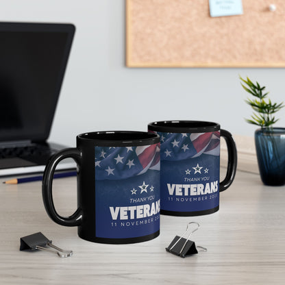 Veterans Day - Thank You Mug — American Flag Tribute (11oz/15oz)