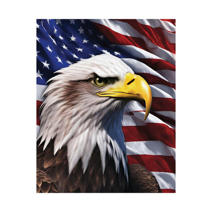 💥 Patriotic 💥 Bald Eagle 💥 Red White & Blue 💥 Wall Art 💥 Matte  💥 Vertical Poster 💥