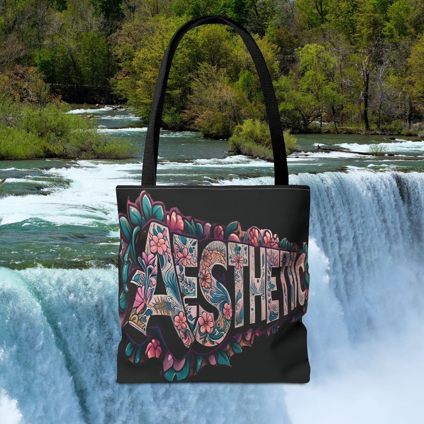 Eye-Catching - Aesthetic - Floral    Tote Bag  - Chic  Reusable - Shopping  Bag -  Eco-Friendly  Grocery  Tote - Boho  Style  Handbag - Gift  for  Art  Lovers - Travel Accessory -