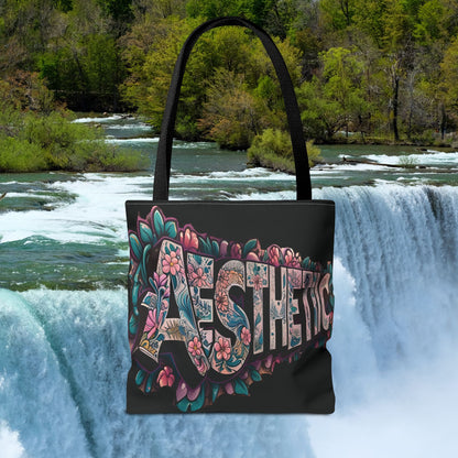 Eye-Catching - Aesthetic - Floral    Tote Bag  - Chic  Reusable - Shopping  Bag -  Eco-Friendly  Grocery  Tote - Boho  Style  Handbag - Gift  for  Art  Lovers - Travel Accessory -