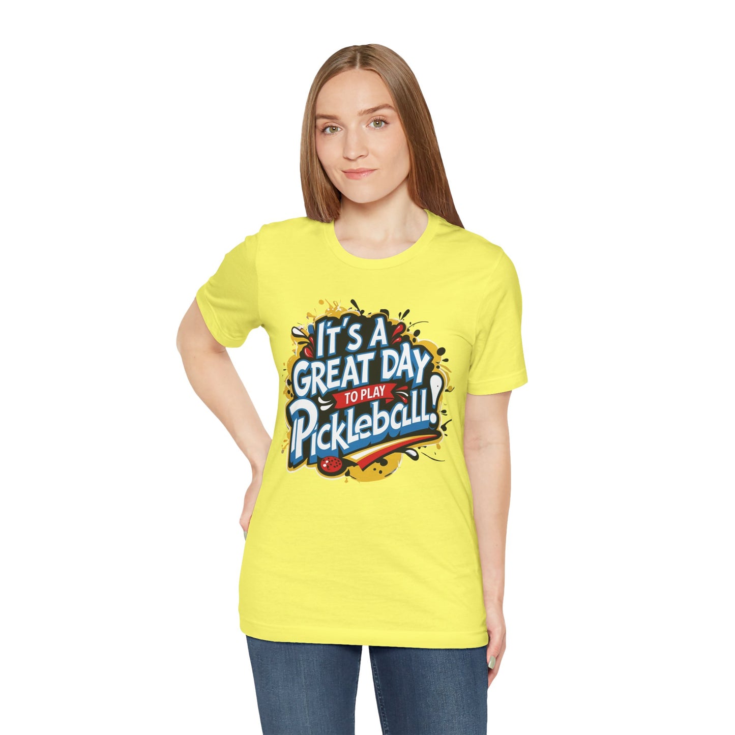 It's a Great Day to Play Pickleball T-Shirt - Unisex Graphic Tee - XS-4XL